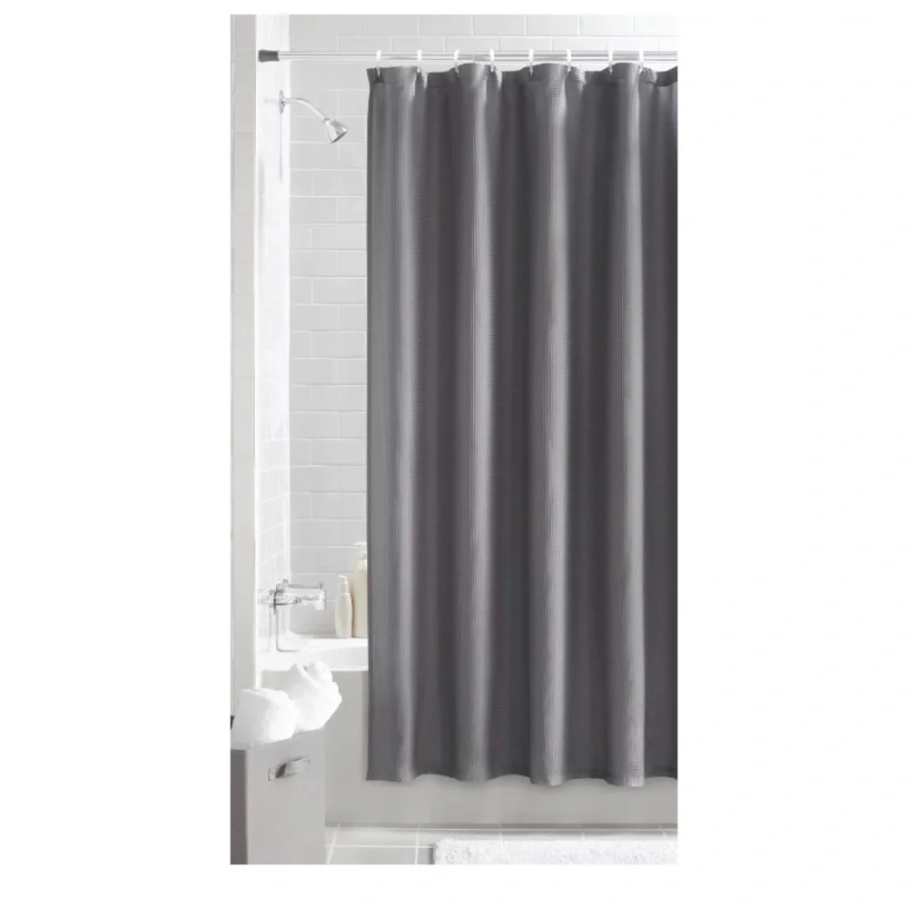NWT Fabric shower curtain- grey